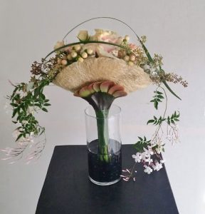Contemporary Fan-Shaped Wedding Bouquet